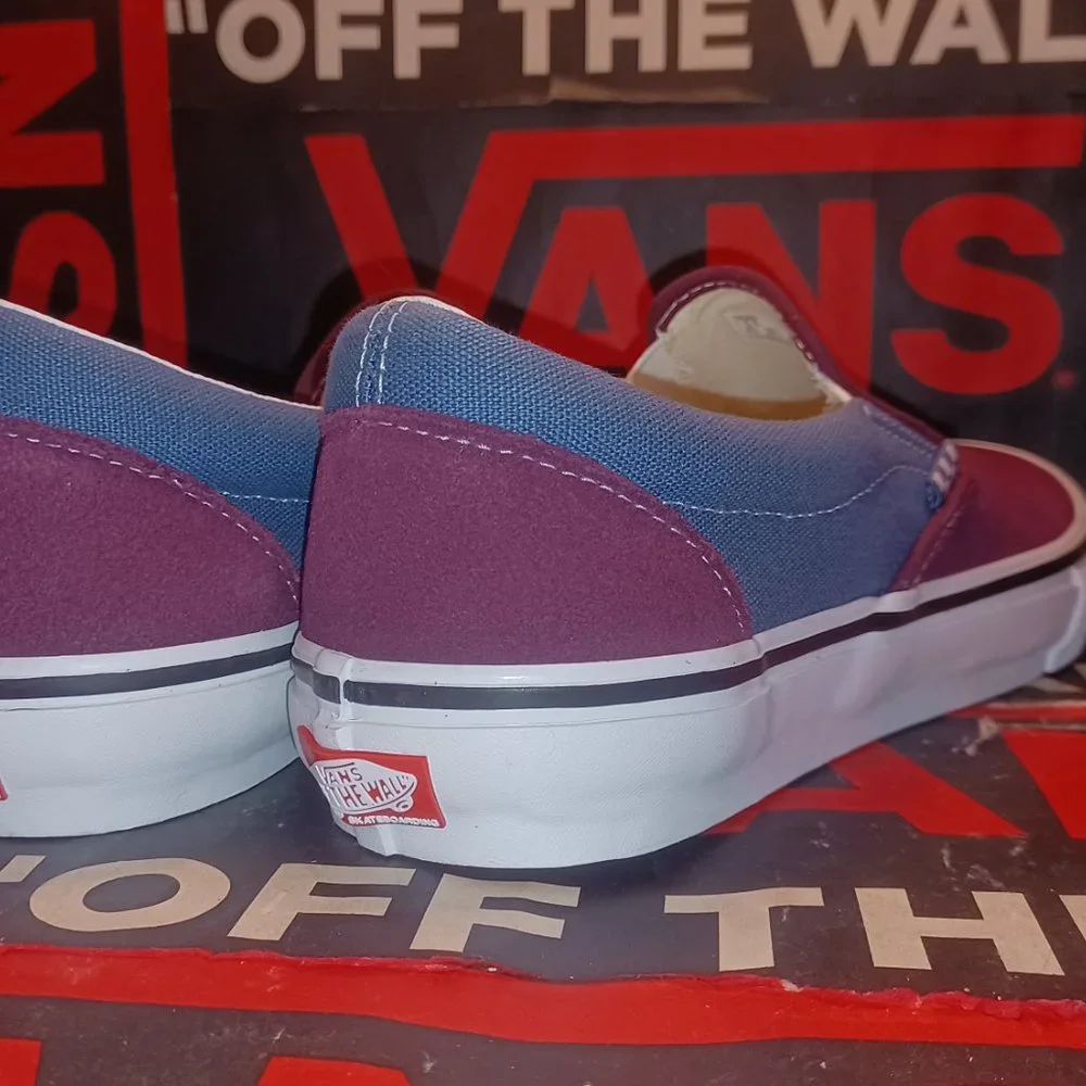 Vans Skate Slip On Moonlight Blue/Mauve Wine Size US 9.5 Men VN0A5FCAAPO